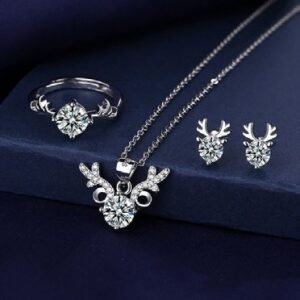 Zircon Stone Pendant Set