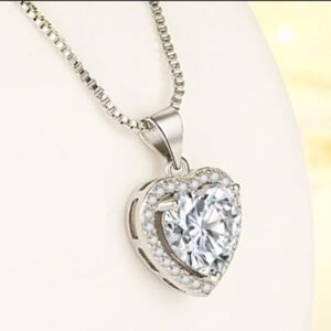 Zircon Stone Pendant Heart
